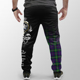 Inglis Modern Tartan Crest Jogger Sweatpants - Alba Celtic Style